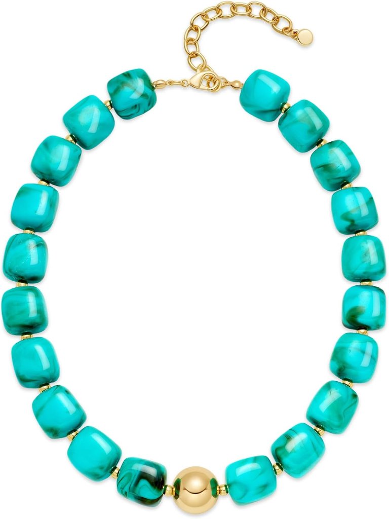 Colorful Chunky Beaded Necklace For Women Trendy Summer Jewelry | Statement Big